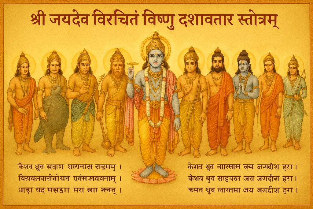 Vishnu Dasavatar Stotram by Jayadeva